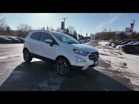 2021 Ford EcoSport Titanium 4WD in White for sale at Aurora Toyota in Aurora, ON