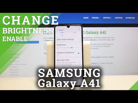 How to Adjust Screen Brightness in Samsung Galaxy A41 – Activate Auto Brightness Feature
