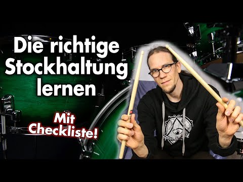 Schlagzeug lernen - Die richtige Stockhaltung (Teil 1)