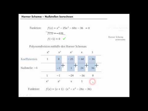 Horner Schema Erklärung