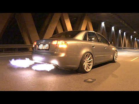 Flaming Audi A4 - Insane Chiptuning