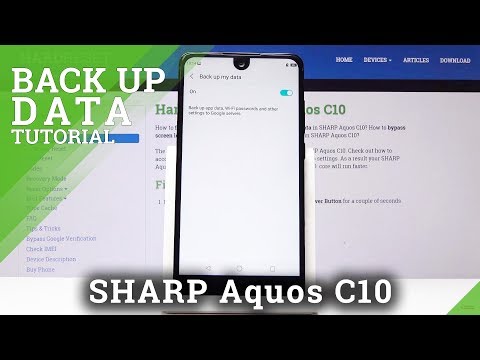 How to Set Up Backup in Sharp C10 - Backup by Google Account