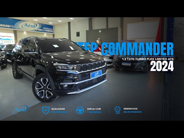 Vídeo JEEP COMMANDER 1.3 T270 TURBO FLEX LIMITED AT6