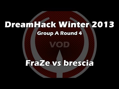 FraZe vs brescia (le+larslarslars) - DreamHack Winter 2013 Group A Round 4 (Quake Live VOD)