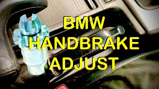 BMW Handbrake Adjustment DIY, E46 Parking Brake Adjust How To (Properly)