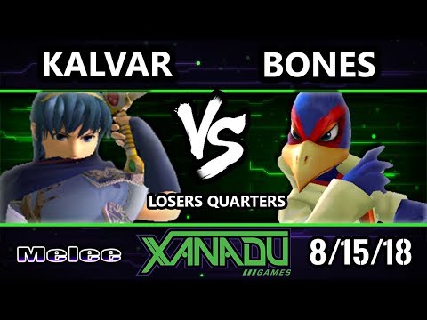S@X 263 SSBM - Kalvar (Marth) Vs. Bones (Falco) - Smash Melee Losers Quarters