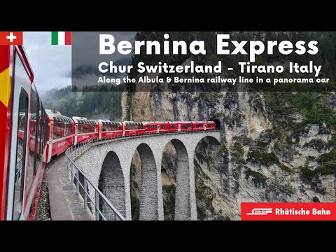Bernina Express from Chur in Switzerland to Tirano in Italy (Rhätische Bahn)