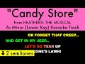 Candy Store Lower Key From Heathers The Musical Ab Minor Karaoke Track With Lyrics