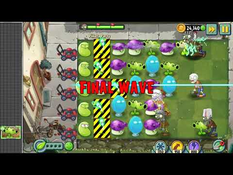 PLANTS VS ZOMBIES 2 PINATA PARTY SPLIT PEA, LASER BEAN, INFI-NUT, LIGHTNING REED, FUME-SHROOM