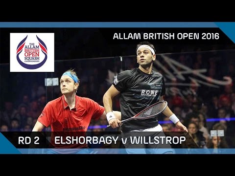 Squash: Mo. Elshorbagy v Willstrop - Allam British Open 2016 - Men's Rd 2 Highlights