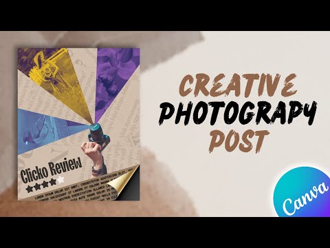 Creative Typography Poster Design in Canva Social Media Design Hack