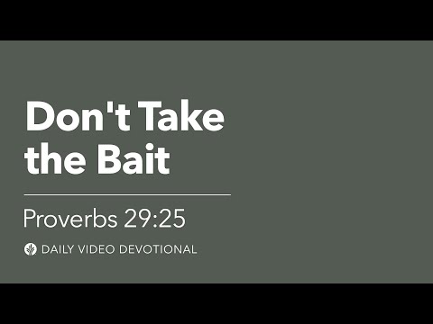 Don't Take the Bait | Proverbs 29:25 | Our Daily Bread Video Devotional