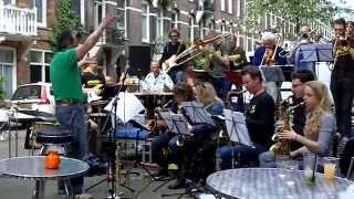 Koningsdag 2014 Amsterdam Soulrebels Bigband live bij Lunchroom Wilhelmina op 26 april 2014