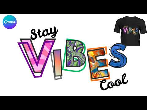 How to Create Funky Pattern Typography in Canva Each Letter a Different Design