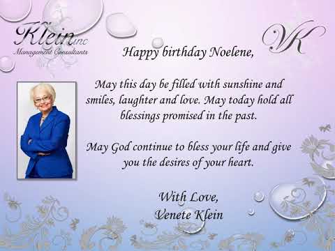 Happy Birthday Noelene