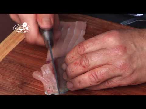 Prořezávání kostí při přípravě filetů