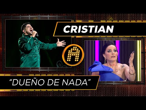 ¡La voz de Cristian erizó la piel del público al interpretar "Dueño de nada"! | La Academia 2024
