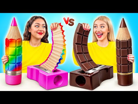 Real Food vs Chocolate Food Challenge | Amazing Food Hacks by Multi DO Challenge