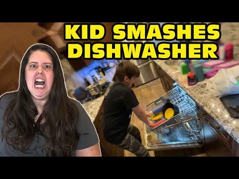 Kid Smashes Dishwasher Because He Didn't Want To Do Dishes! - Mom Cries! [Original]