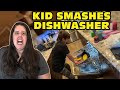 Kid Temper Tantrum Smashes Dishwasher Because He Didn T Want To Do Dishes Mom Cries Original