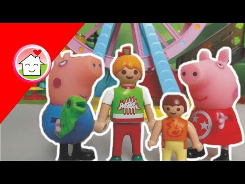 Peppa Wutz Playmobil film - Ausflug zum Peppa Park mit Familie Hauser - Kinderfilm