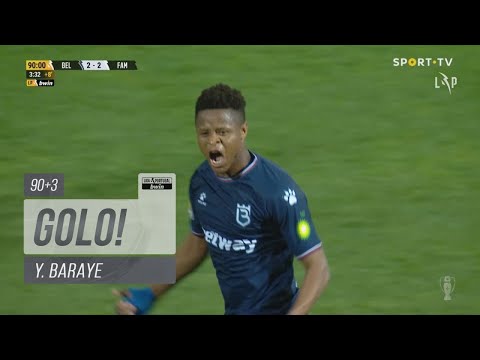 Goal | Golo Y. Baraye: Belenenses SAD (2)-2 Famalicão (Liga 21/22 #33)
