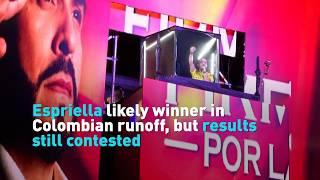 Espriella likely winner in Colombian runoff, but results still contested