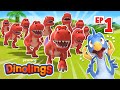 EP1 Ten Little T Rexes Dinosaur Cartoon Season 2 Dinolings Pinkfong Dinosaur For Kids
