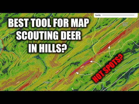 How To Find TERRAIN THAT HOLDS MATURE BUCKS! Slope Angle Shading, How to find Deer on a map in hills