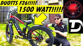 DUOTTS F26 recensione bici elettrica doppio motore unboxing montaggio test su strada fat bike 1500W