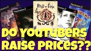 Do YouTubers  raise prices of video games?