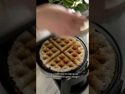Crispy Rice Sushi Waffle