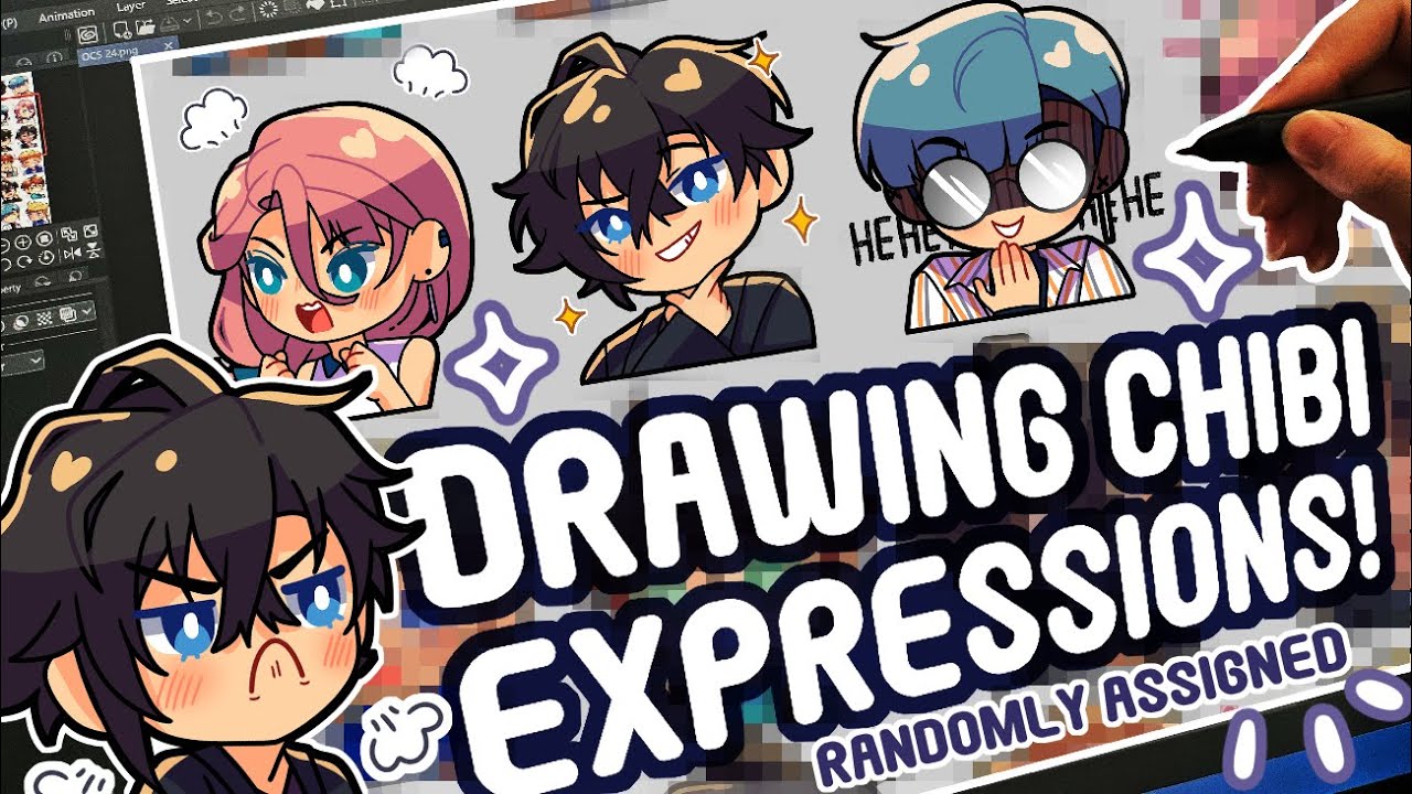 Drawing Chibi Expressions for My OCs~