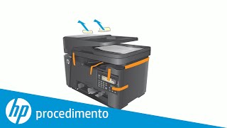 Desembalar a sua impressora HP LaserJet ou LaserJet Pro e conectá-la à alimentação