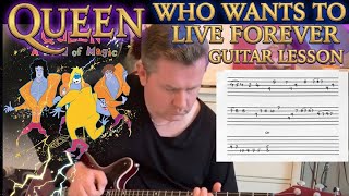 Queen Who Wants To Live Forever Guitar Lesson (Guitar Tab) Brian May How To play Guitar Chords