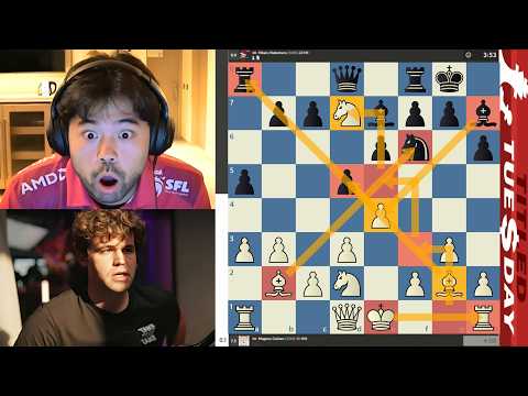 CRAZY CONTENT! GM Magnus Carlsen vs GM Hikaru Nakamura
