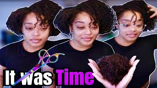 BIG CHOP| CURLY CUT| NEW BEGINNINGS