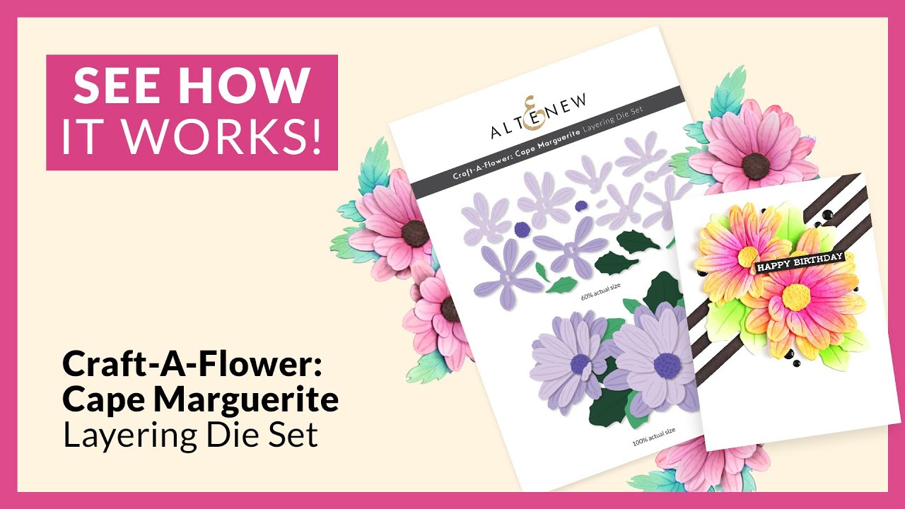 Altenew Craft-A-Flower: Cape Marguerite -stanssisetti