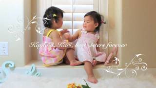 Twin babies talking to each other and THE Cutest Sweet Kiss