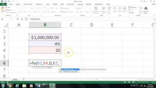 Future value - FV & Present Value - PV Functions in Excel