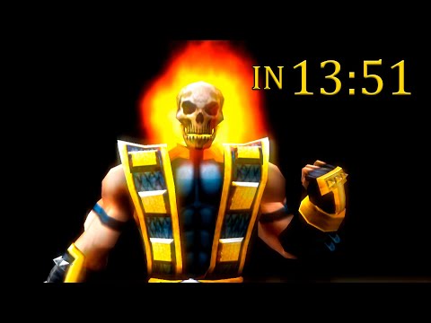 Mortal Kombat: Shaolin Monks - Survival Mode | Scorpion (PS2) [TAS]