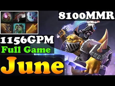 Dota 2 - June 8100MMR Plays Alchemist 1156GPM - Full Game - Ranked Match Gameplay