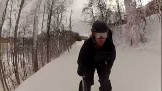 preview picture of video 'Steve skiing Winterplace WV 2013 GOPRO2 ski pole mount'