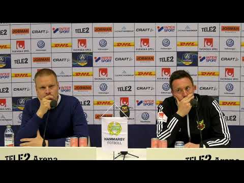 Presskonferensen efter Hammarby IF - Östersunds FK