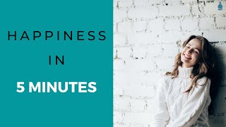 5 minute happiness meditation -  Uplifting acoustic music to induce joy (INSTANT STRESS RELIEF)
