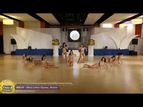 WSS19 - Alma Latina Tijuana Pro Open Ladies Team Shines Bachata 2nd Place