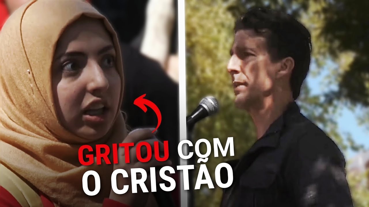 MUÇULMANA CHAMA CRISTÃO DE ESTÚPIDO E A DIFERENÇA ENTRE O CRISTIANISMO E O ISLAM FICA MUITO CLARA