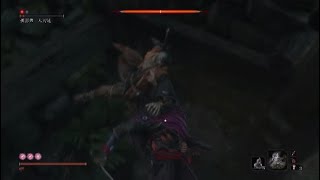 [隻狼（SEKIRO）ボス攻略］孤影衆太刀足の倒し方：上から飛んで忍殺です