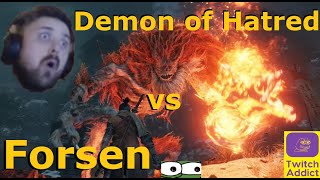 Forsen vs Demon of Hatred - SEKIRO - Death &amp; Final fight compilation