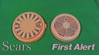 First Alert SA76RC & Sears 350.57046 With Heat Sensor Smoke Alarm Demo